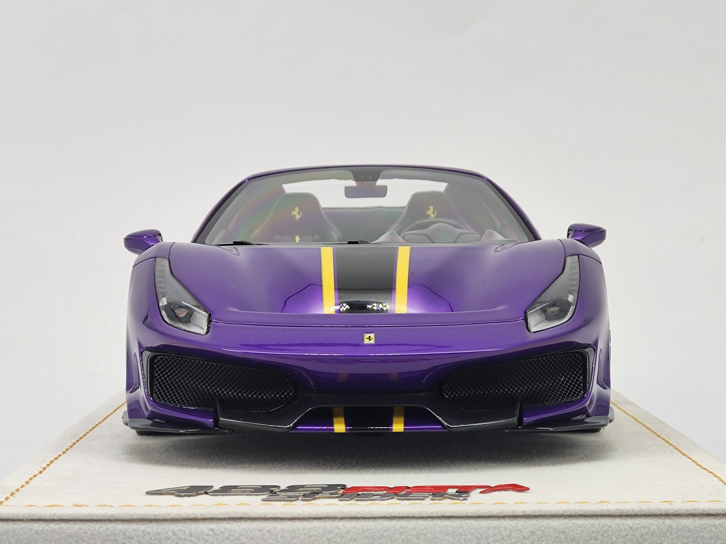 MR 1/18 Ferrari 488pista Convertible Special Edition Purple Car Model