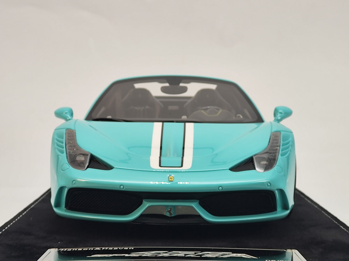 HH 1/18 Ferrari 458SP Tiffany Green Simulation Car Model