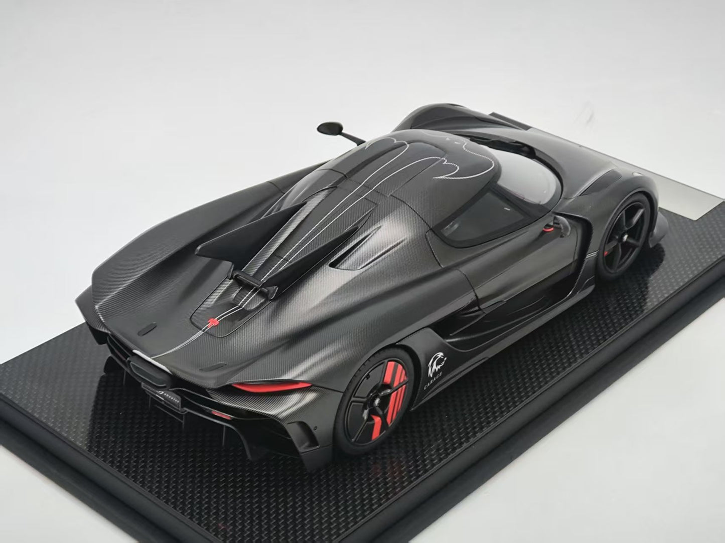 FA 1/18 Koenigsegg Jesko Absolut Carbon Black Resin Model Car