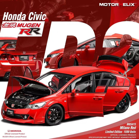 MOTORHELIX 1/18 Honda Civic Type R (FD2) die-cast car model