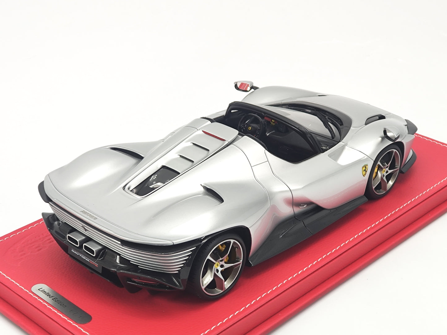 BBR 1/18 Ferrari SP3 Custom Edition Silver Limited Edition Die-cast Model Car Ornament
