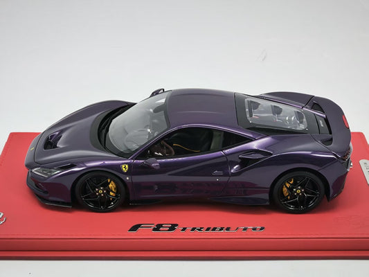 BBR 1/18 Ferrari F8 Hong Kong Purple Limited Edition Car Model