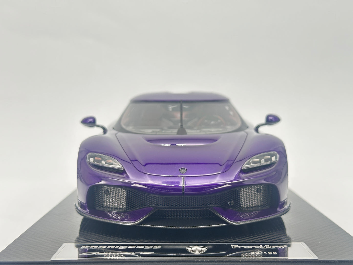 FRONTIART 1/18 Koenigsegg Gemera Purple Model Car Collectible