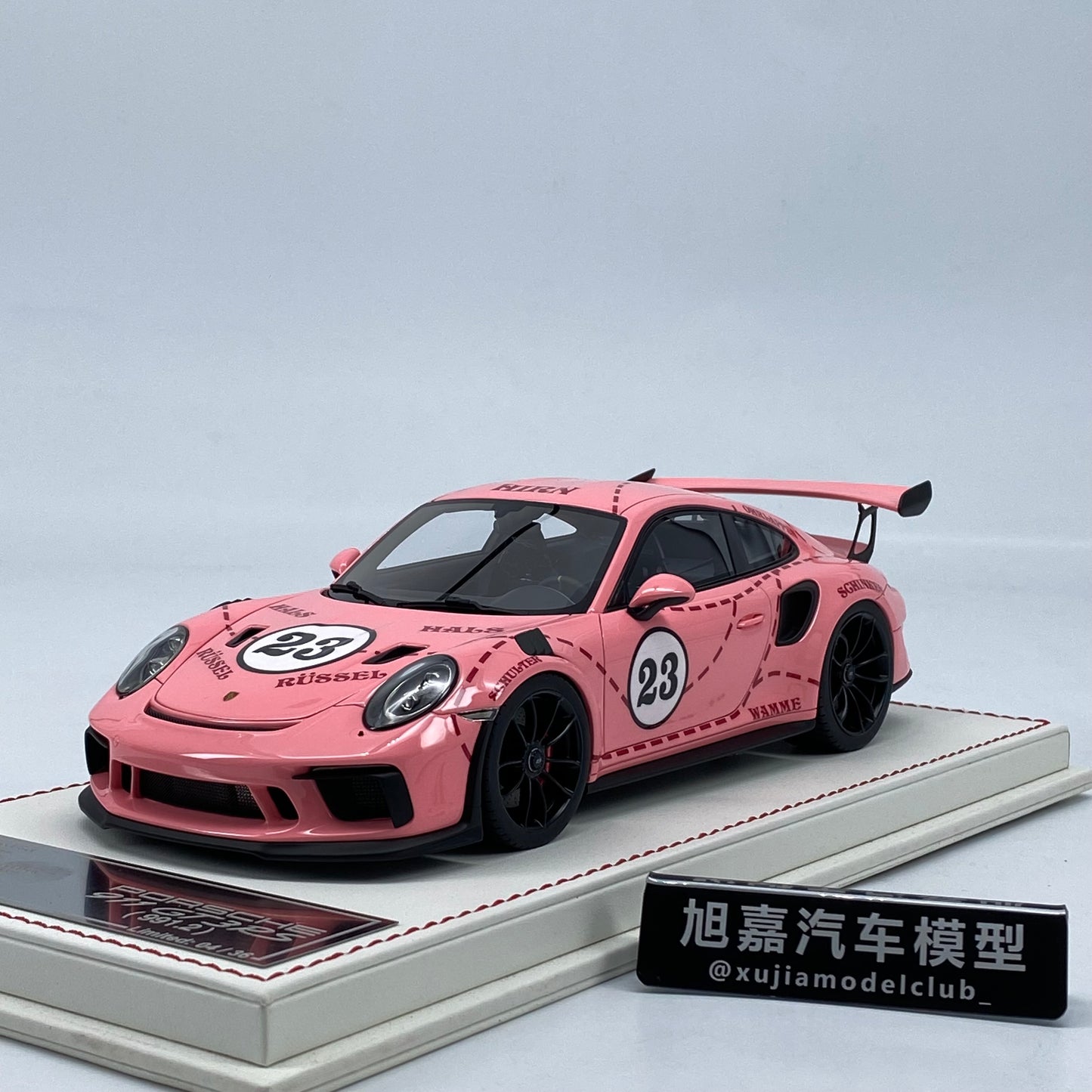 DG 1/18 Porsche 911GT3RS Limited Edition Car Model Ornaments