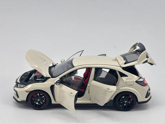 LCD 1/18 Honda Civic TYPE R FK8 White Alloy Car Model
