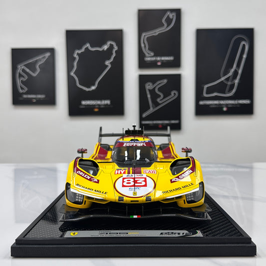 BBR 1/12 Ferrari 499P Le Mans 2025; Ye Yifei, champion, Le Mans #83, BBR1228C