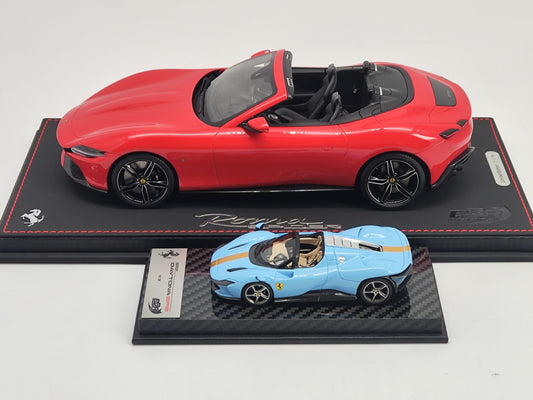 BBR 1/18 Ferrari Roma & BBR 1/43 Ferrari SP3 set model ornaments
