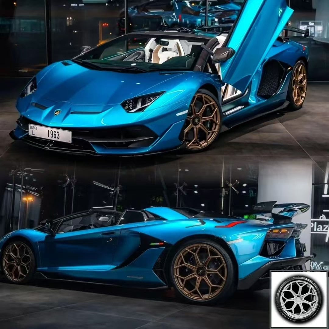 Adorno para coche de simulación de edición limitada Lamborghini SVJ DM 1/18