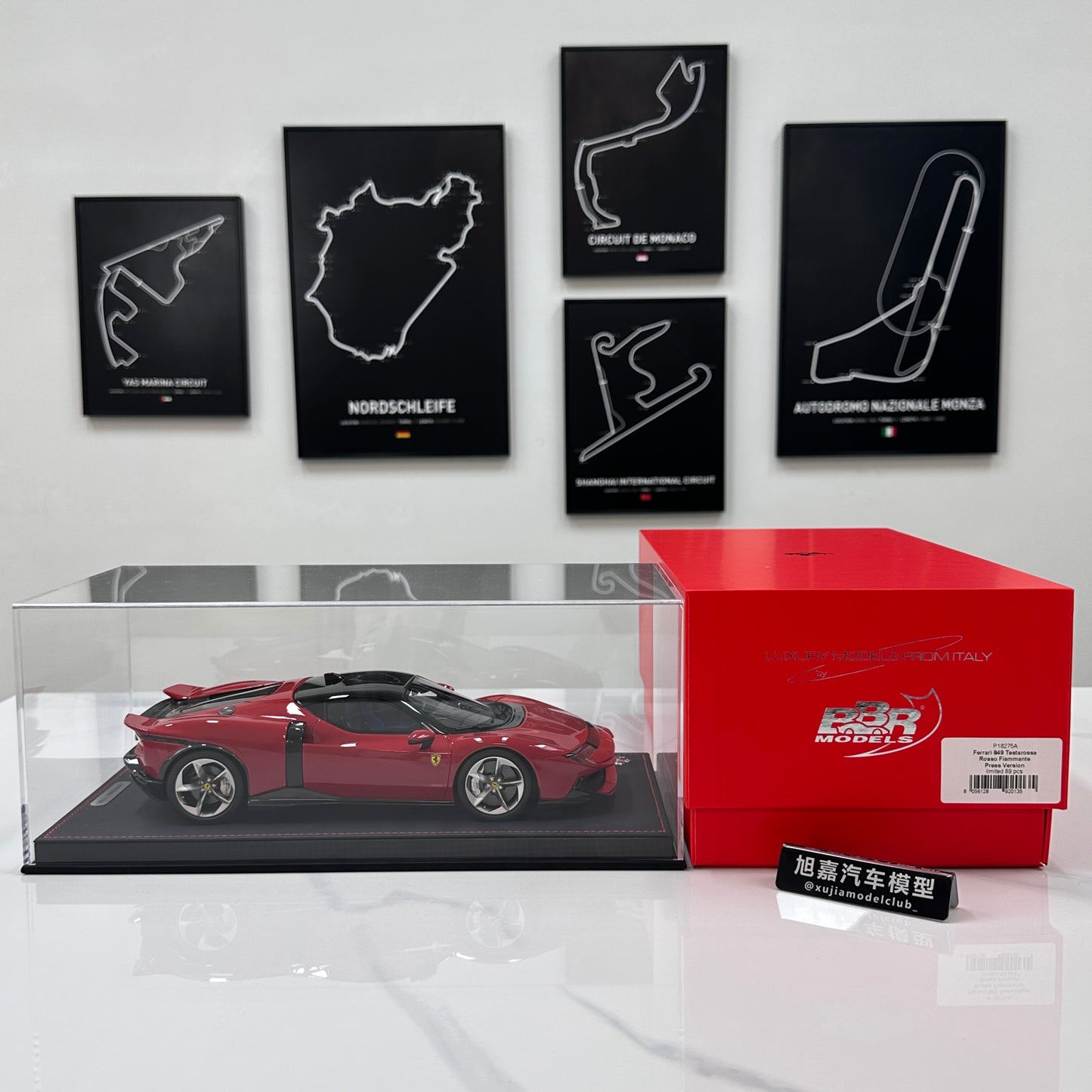 BBR 1/18 Ferrari 849 Testarossa Red P18275A