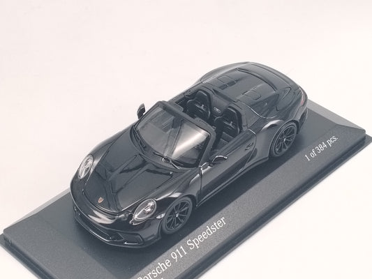 MINICHAMPS 1/43 Porsche 911(991)SPEEDSTER 2019 Black Alloy Model 410061134