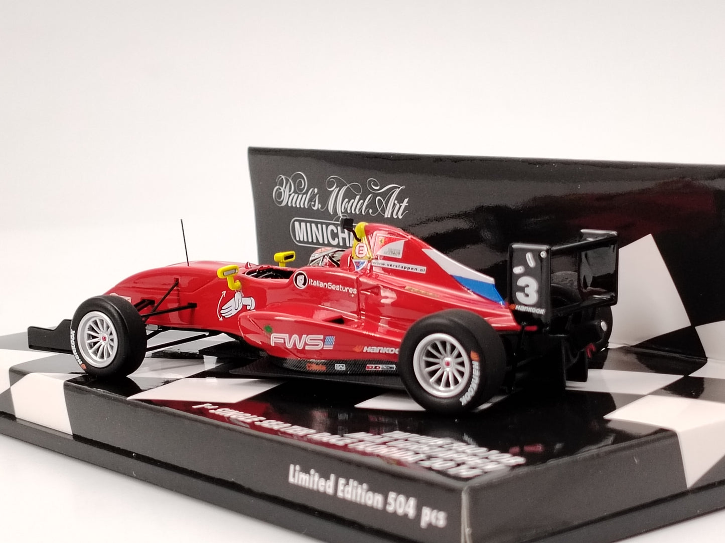 MINICHAMPS 1/43 TATUUS FA010B - RACE FLORIDA Red Alloy Model Car