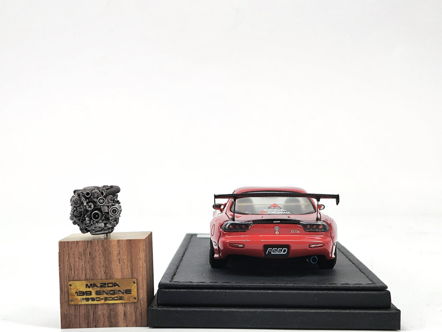 IG 1/43 Mazda rx7 Demon King with engine simulation model car IG2183