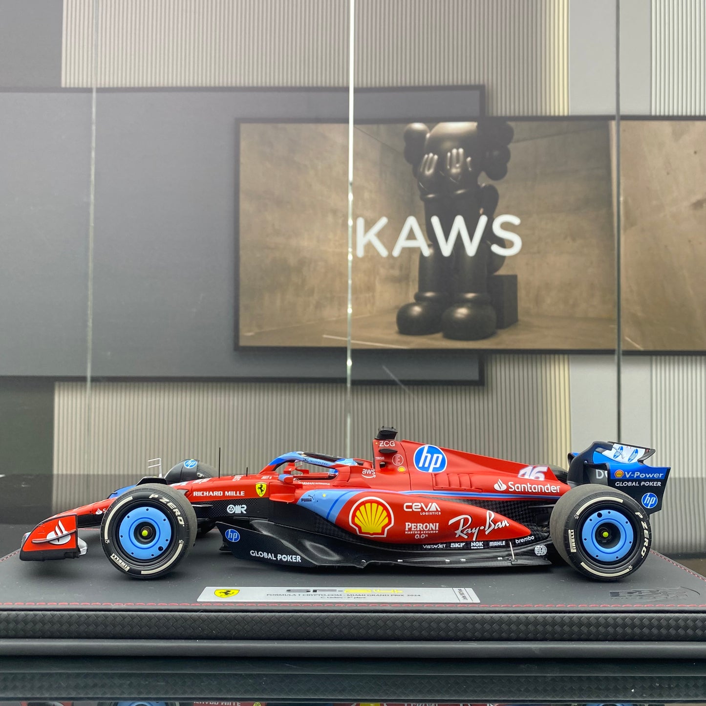 BBR1/18 Ferrari Miami #16 Charles Leclerc 3rd place racing car model