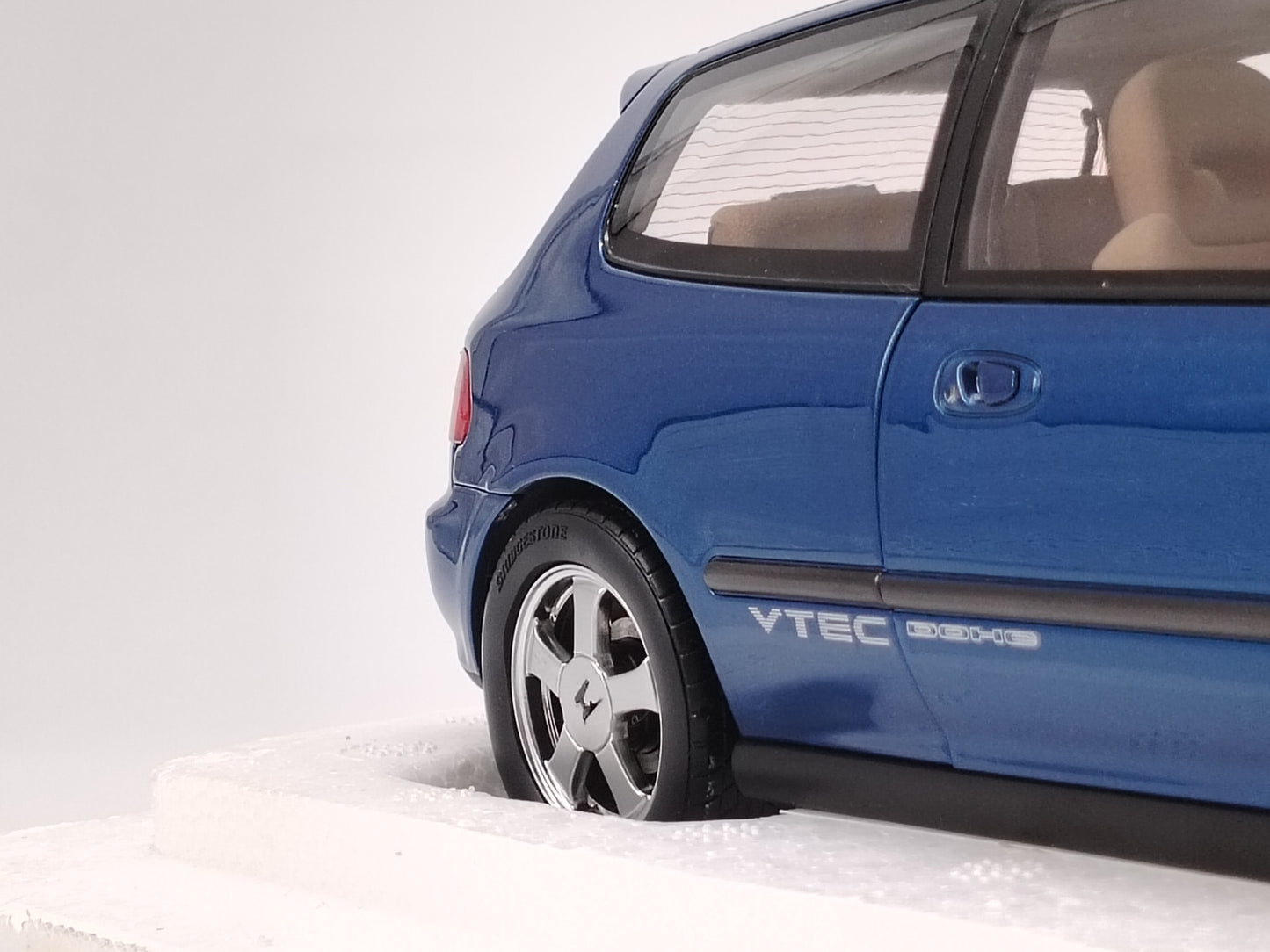 LCD 1/18 Honda EG6 SiR Blue Alloy Model Car Birthday Gift