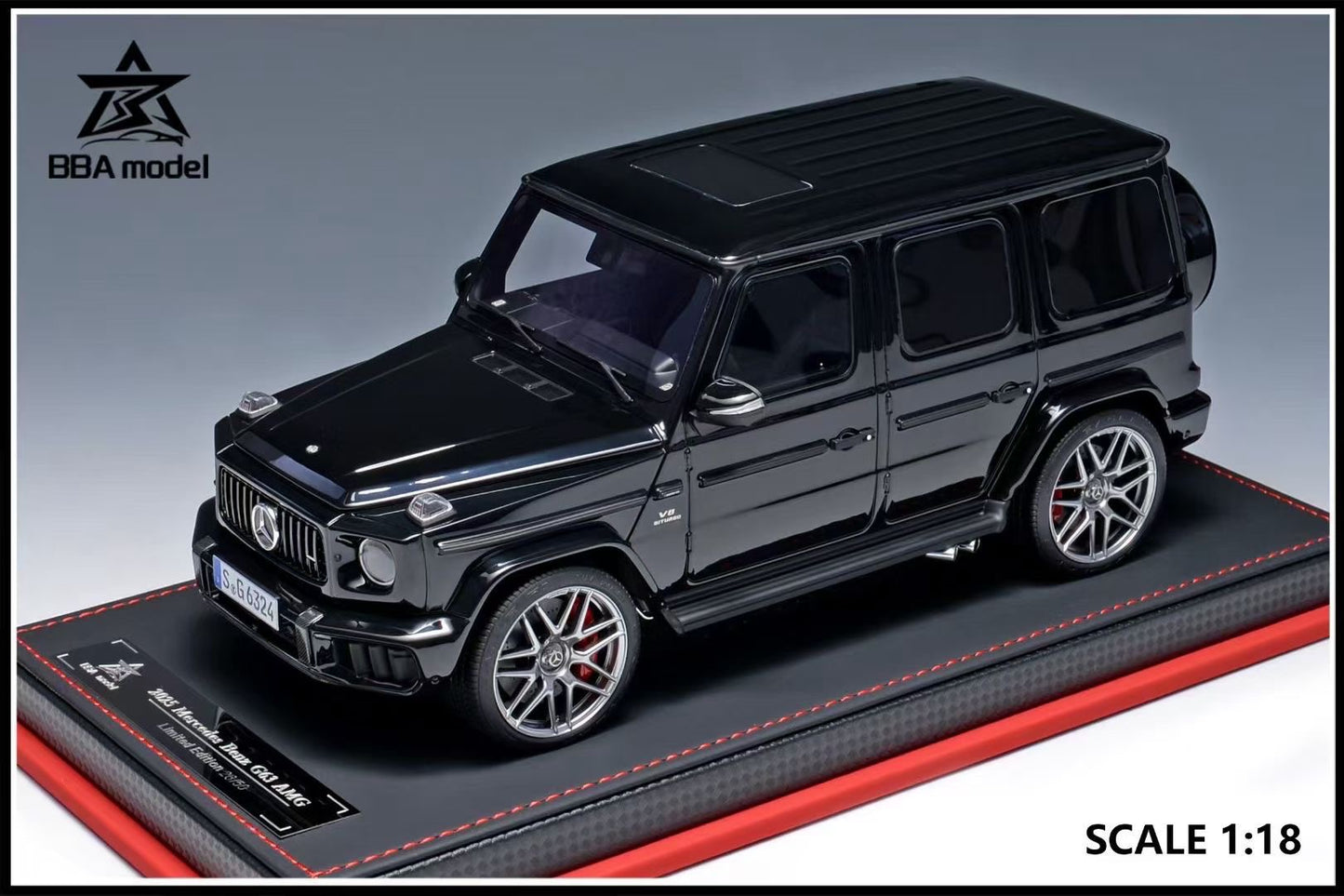 BBA model 1/18 2025 Mercedes-Benz-G63 AMG limited edition resin car model