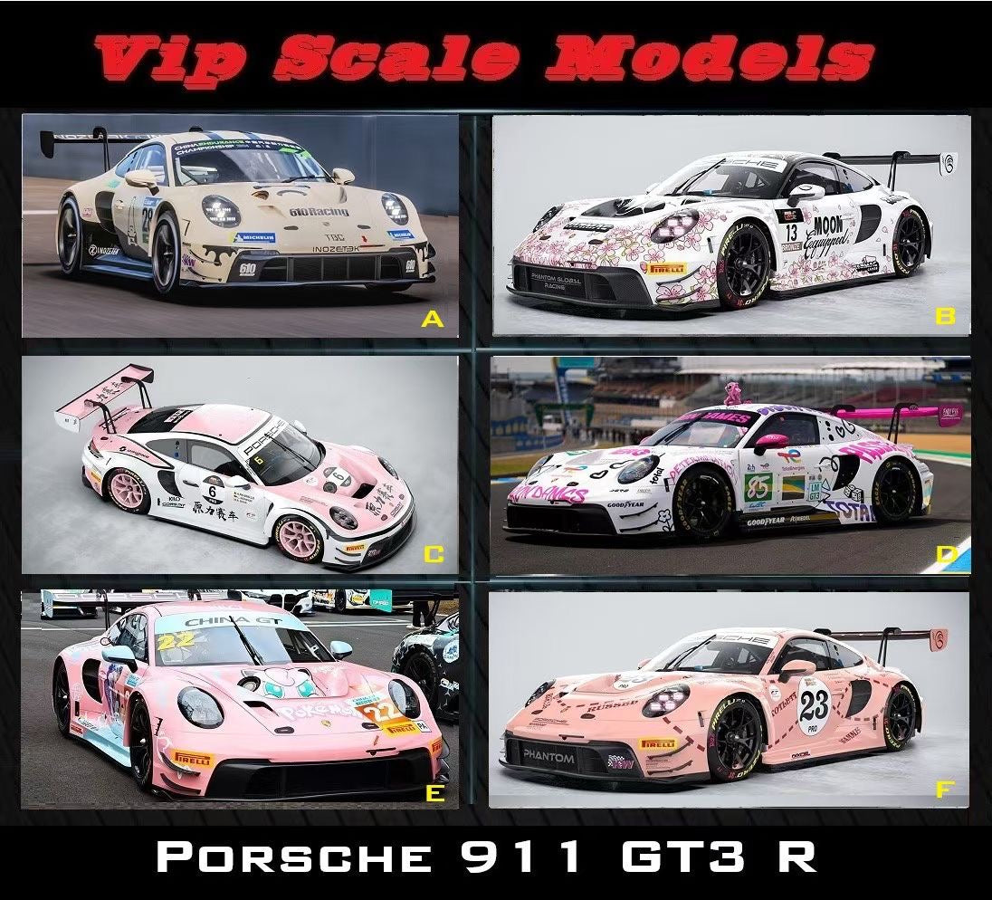 Vip Scale Models 1/18 Porsche 911 GT3 R resin model car – Cigar Model Club
