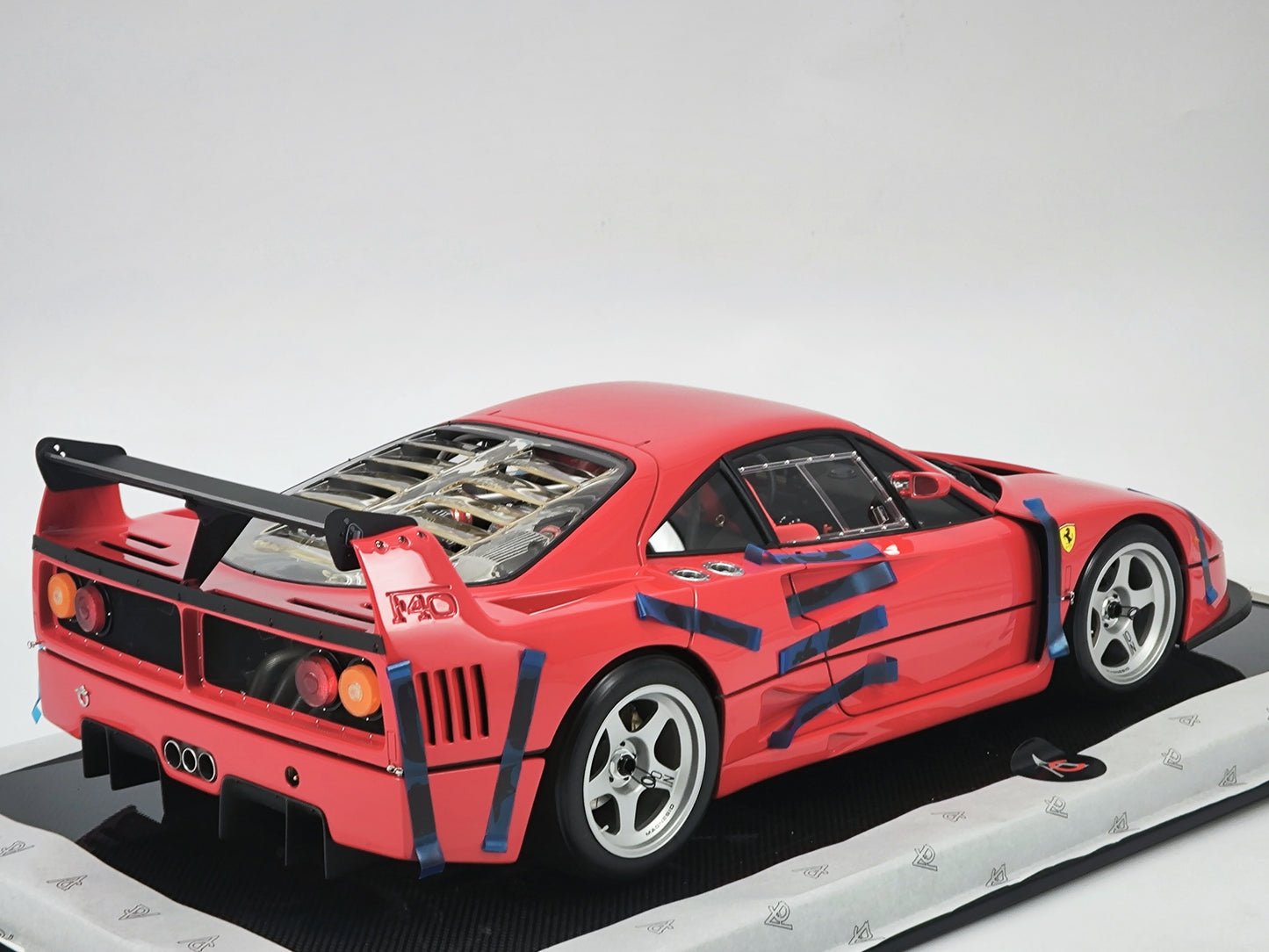 Amalgam 1/8 Ferrari F40 Racing Edition High-end Simulation Car Model Ornaments