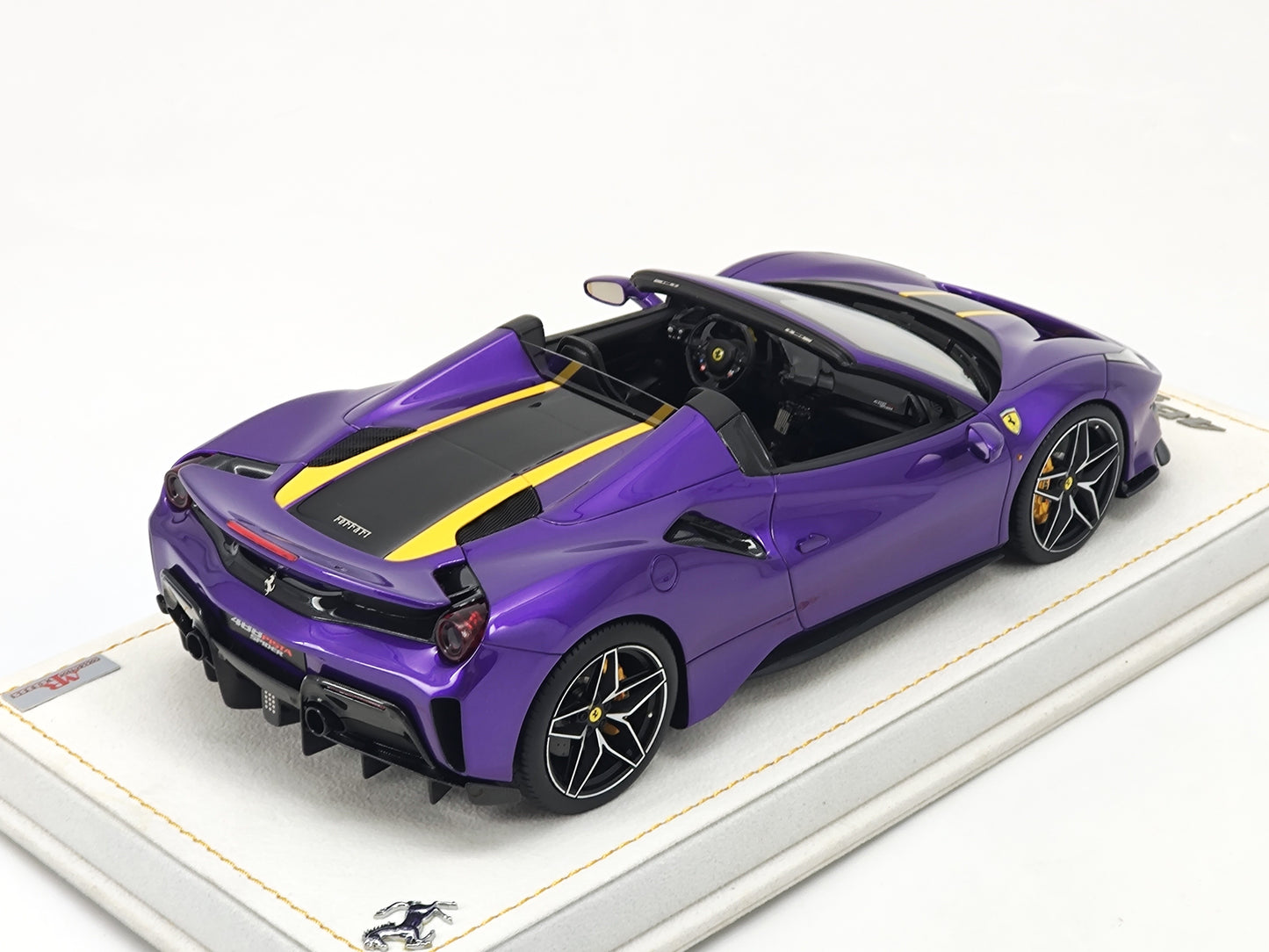 MR 1/18 Ferrari 488pista Convertible Special Edition Purple Car Model