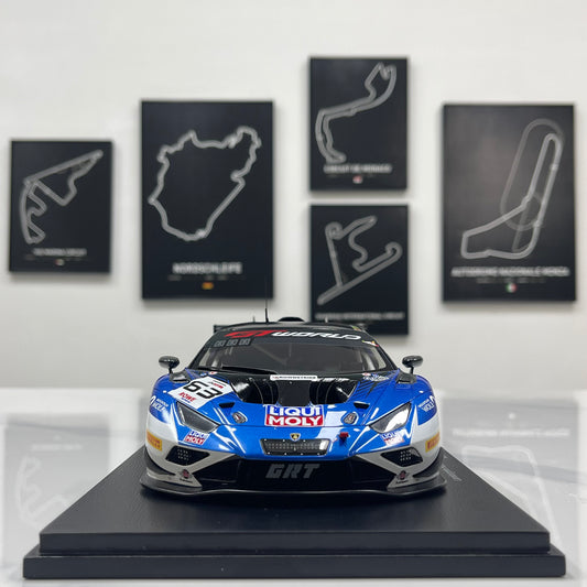 Spark 1/18 Lamborghini Huracán GT3 EVO 2 – 2025 Spa 24 Hours Winner (No. 63, Blue Livery) – 18SPA2025