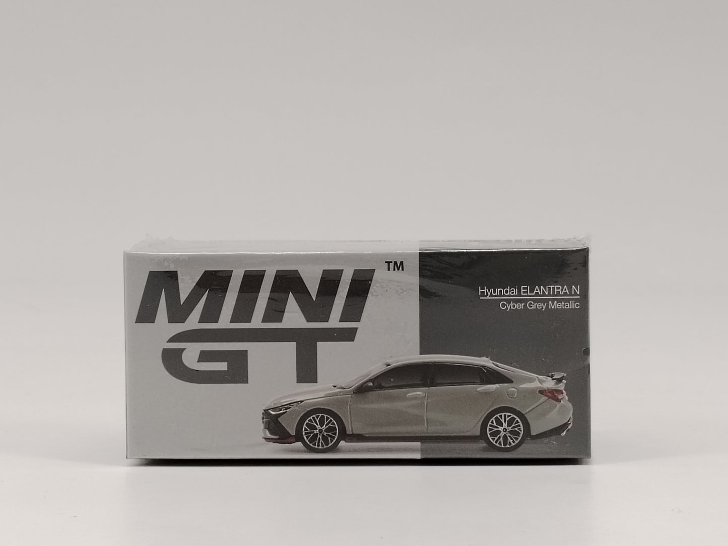 MINIGT 1/64 Hyundai ELANTRA N gray alloy car model MGT00386