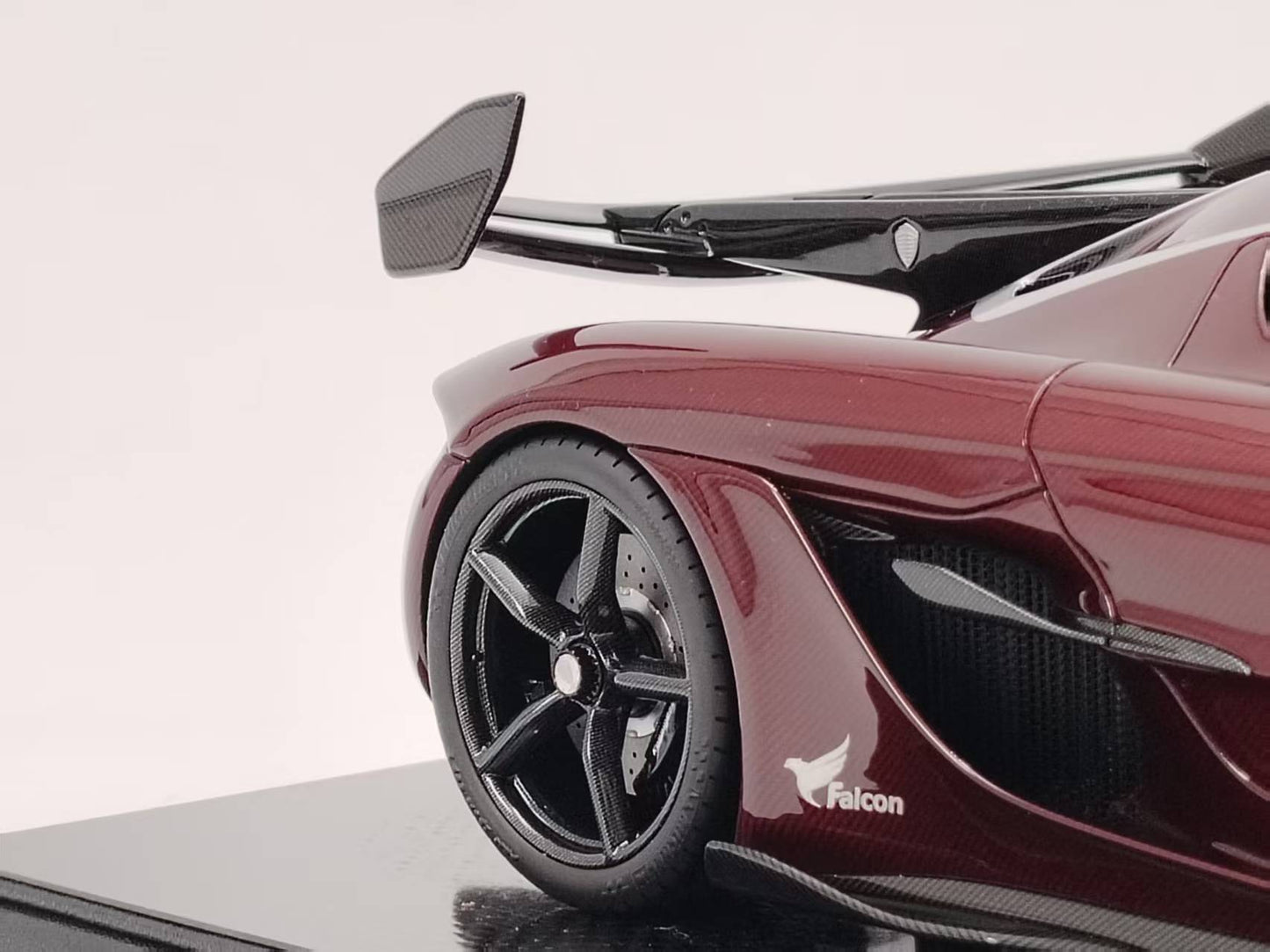 FRONTIART 1/18 Koenigsegg Jesko 7272 Red Carbon Resin Car Model FA162