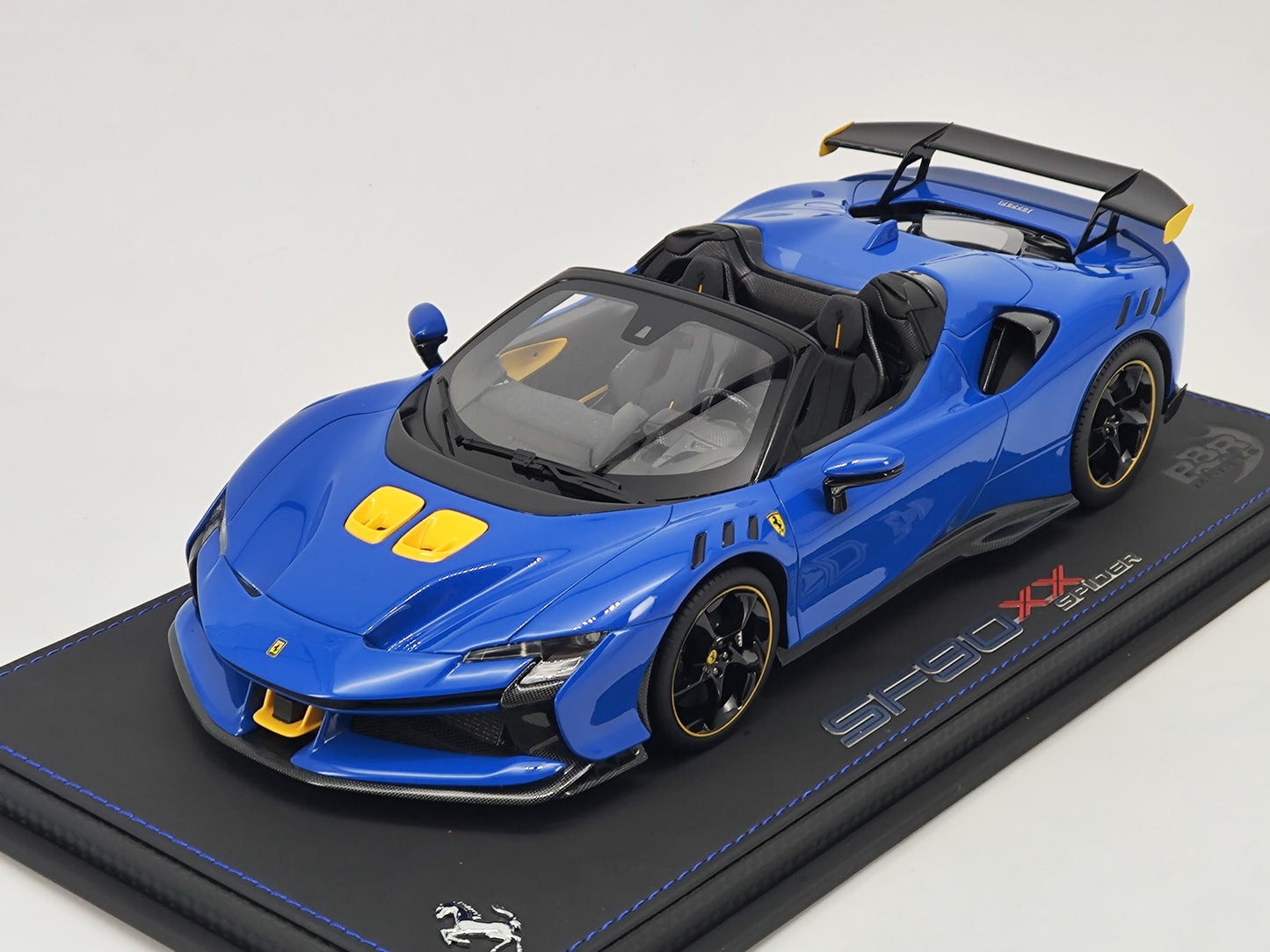 BBR 1/18 Ferrari SF90 XX Spider Blue Resin Closed Model Car