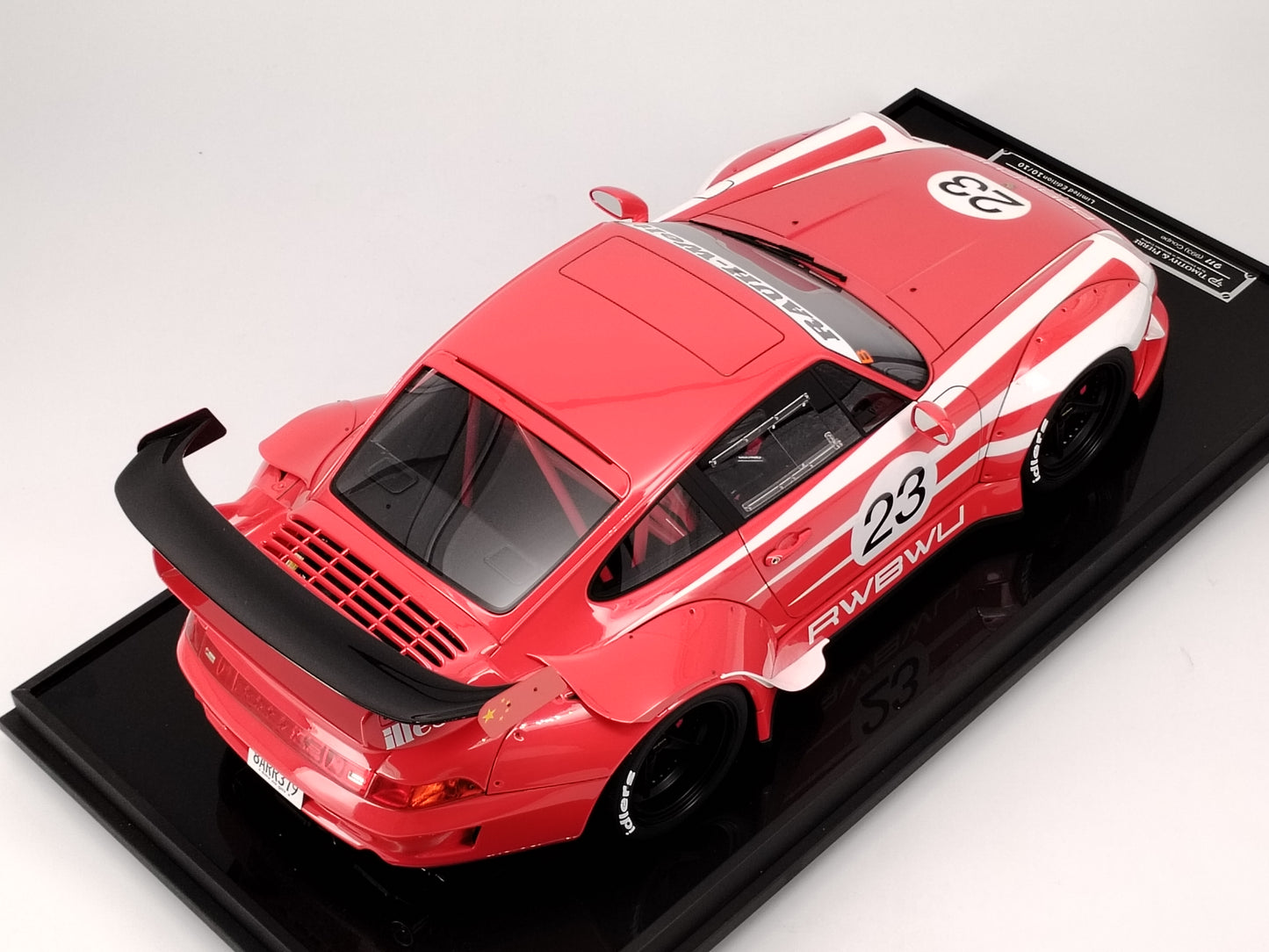 TIMOTHY&PIERRE 1/8 Porsche RWB 993 Red Limited Edition Car Model Collectible