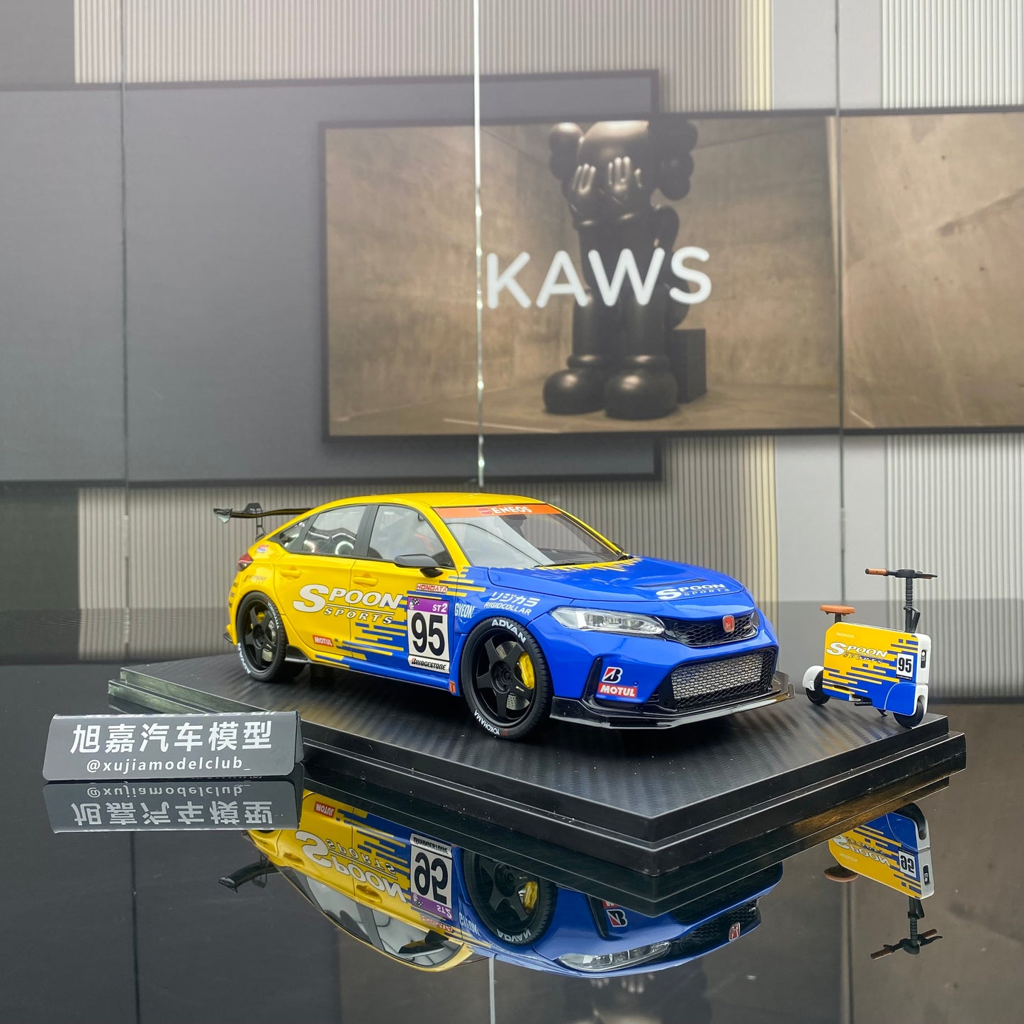 Peako 1/18 Honda Civic Type R FL5 Spoon resin car model for gift giving
