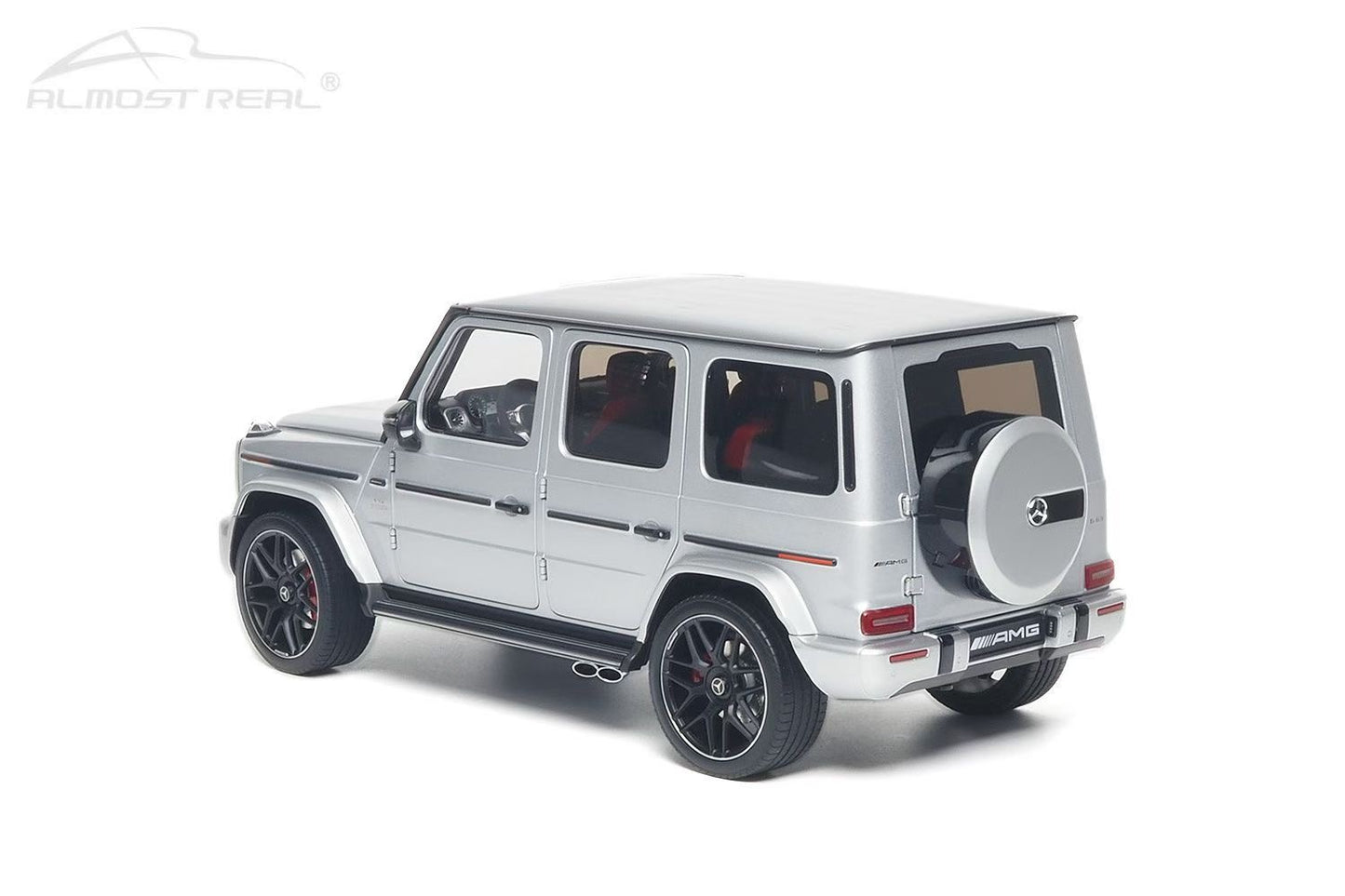 AR 1/18 Mercedes-AMG G63 2019 Silver Alloy Fully Opening Car Model