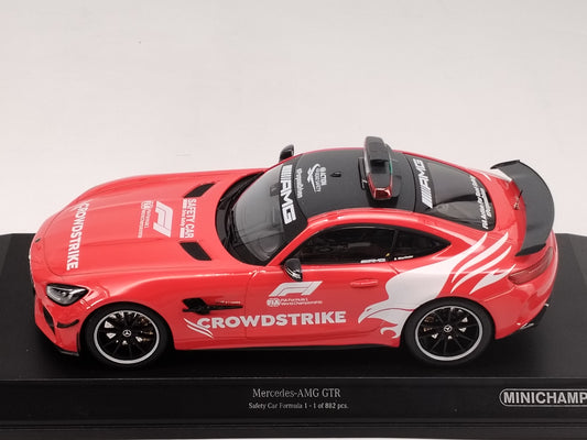 MINICHAMPS 1/18 Mercedes-Benz AMG GT-R F1 Safety Car 2021 Red Paint Alloy Car Model 155036095