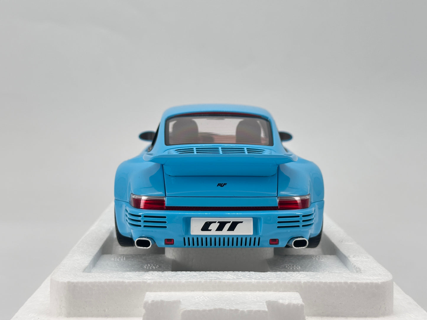 Almost Real 1/18 Porsche RUF CTR Sky Blue Model Car Ornament