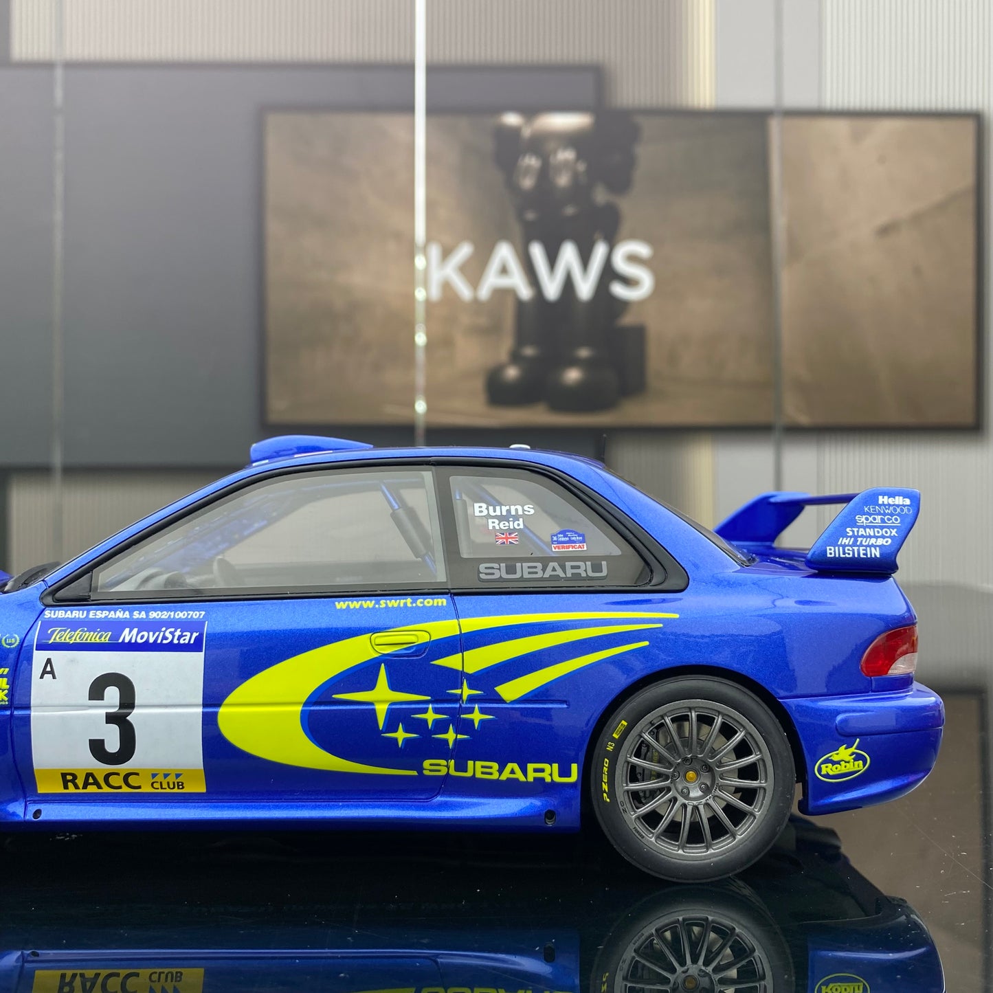 OTTO 1/18 Subaru IMPREZA S6 WRC Simulation Car Model Ornaments Gift OT472