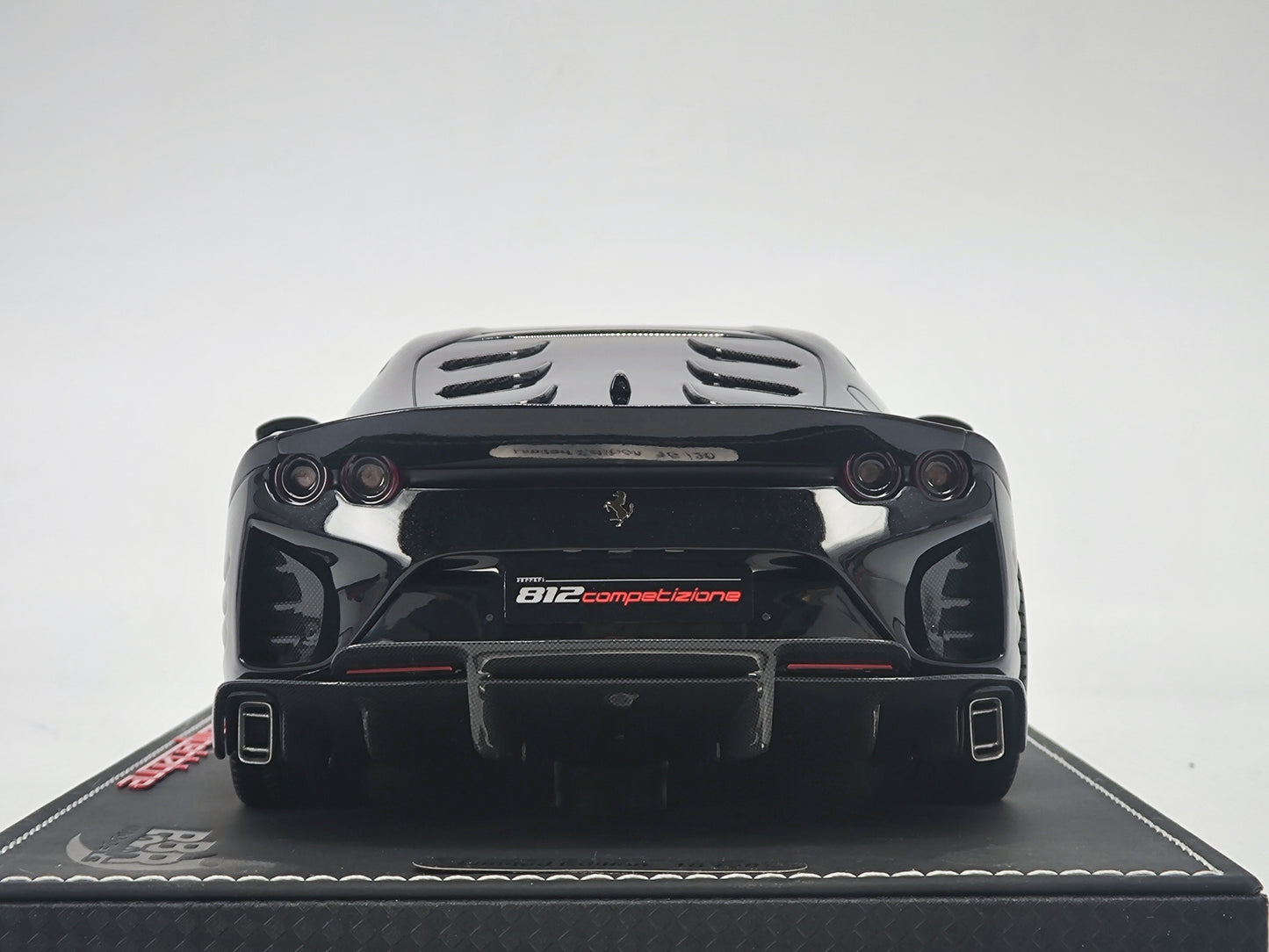 BBR 1/18 Ferrari 812 Competizione Metallic Black Limited Edition Car Model Ornaments