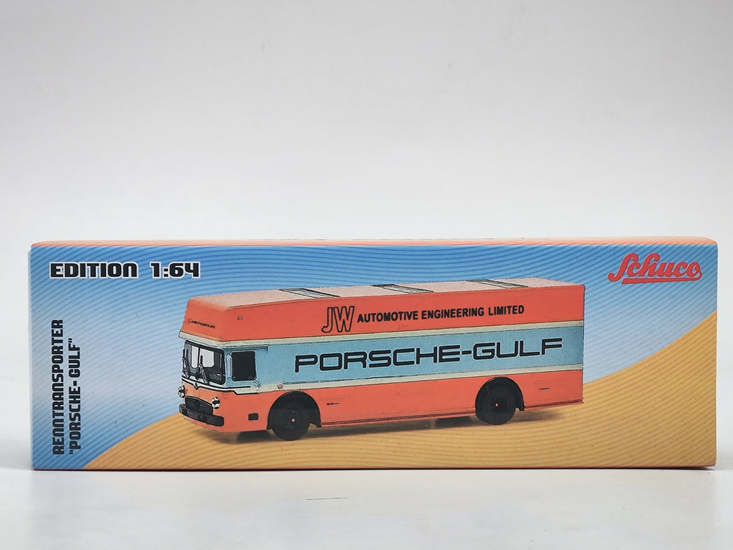 Schuco 1/64 Mercedes-Benz Transporter Gulf Car Model SC042