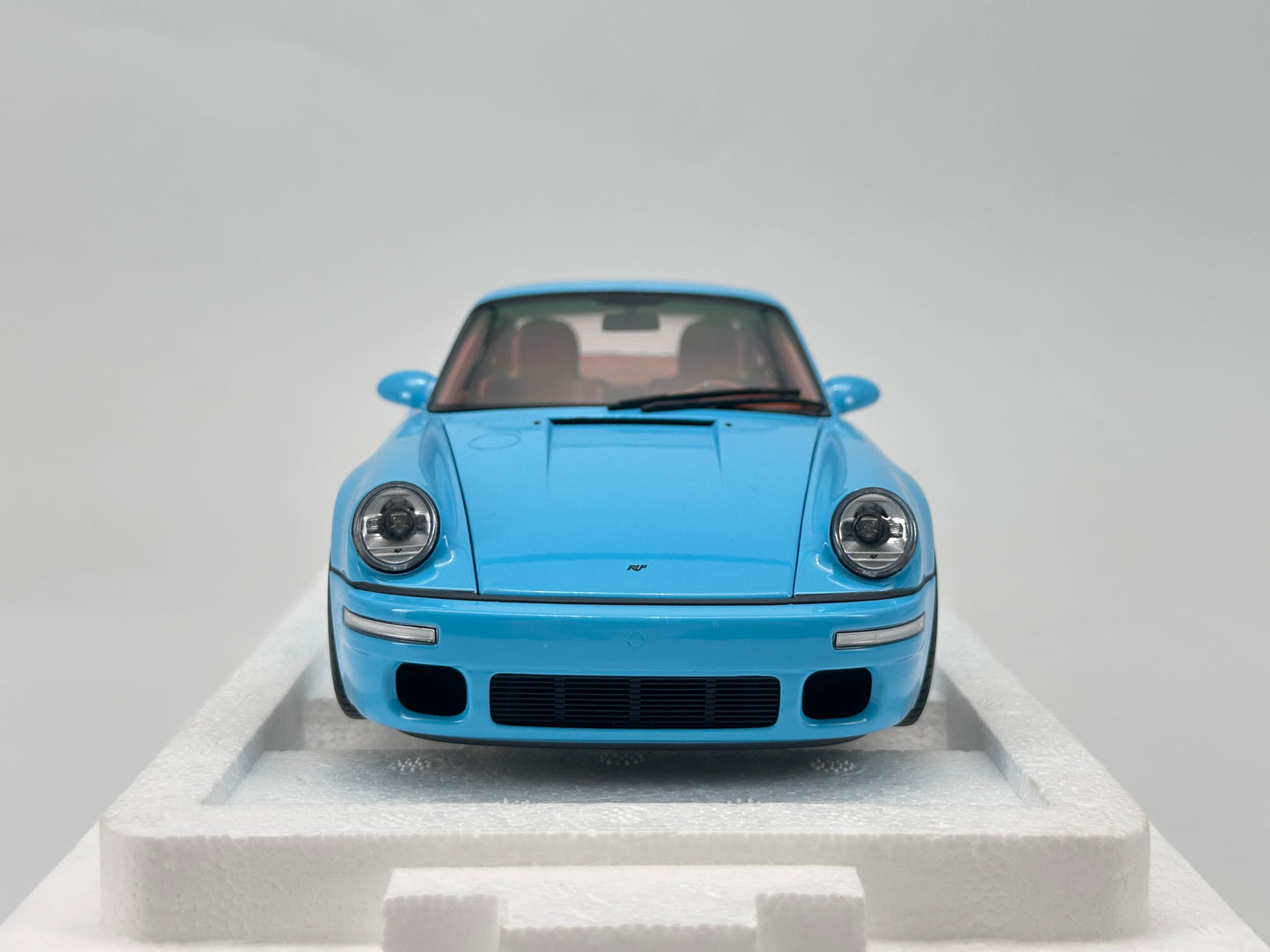 Almost Real 1/18 Porsche RUF CTR Sky Blue Model Car Ornament
