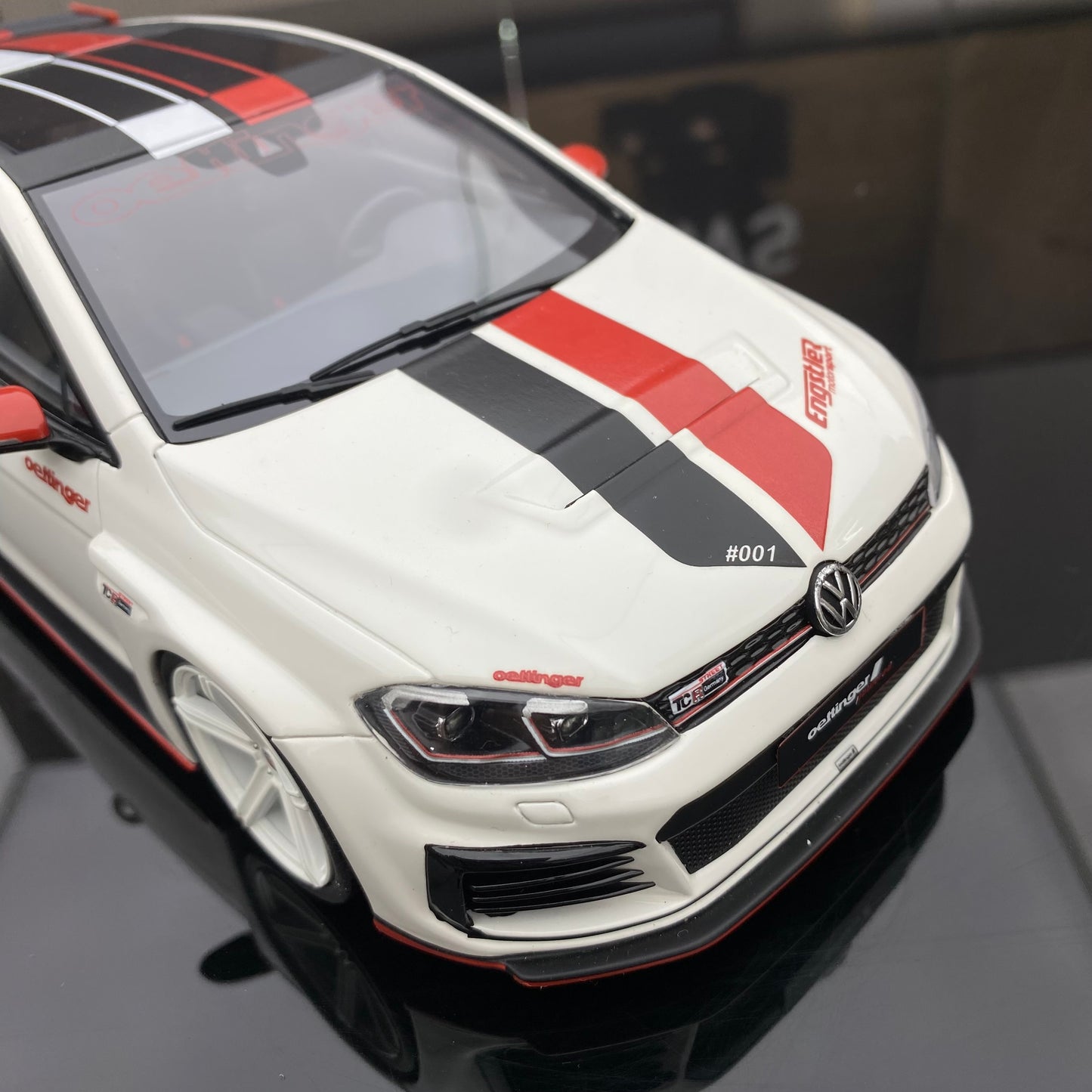 OTTO 1/18 Volkswagen GOLF VII GTI OETTINGER PURE white car model