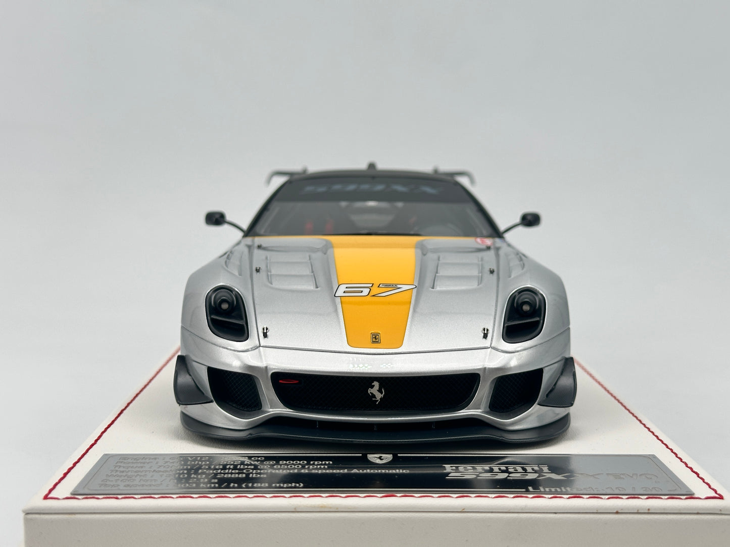 DG 1/18 Ferrari 599 XX EVO Limited Edition Model Car Birthday Gift