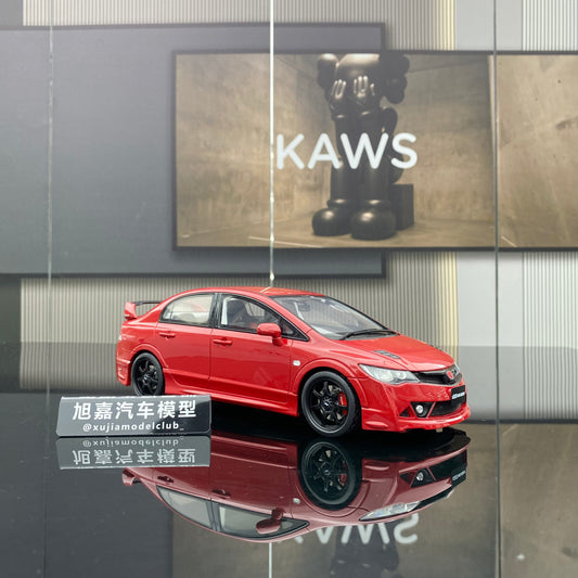 OTTO 1/18 HONDA CIVIC MUGEN RR(FD2) red simulation car model