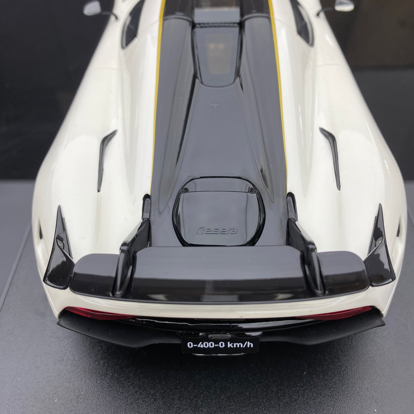 GT Spirit 1/18 Koenigsegg REGERA RECORD white resin car model ornament