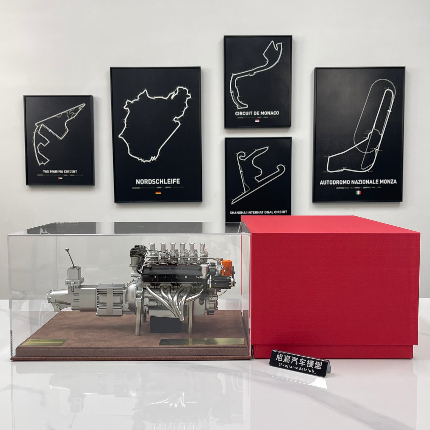 First Model 1/6 Ferrari 250 GTO Engine (Grey) FM06002