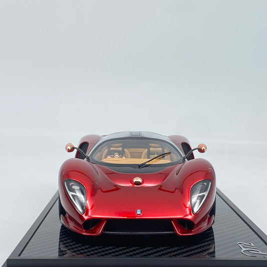 PEAKO 1/18 DE Tomaso P72 Metallic Red Limited Edition Car Model