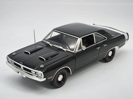 ACME 1/18 Dodge DART SWINGER 340 1970 Black Black Top Simulation Car Model
