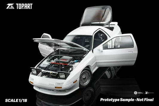 【Pre-sale 】TOPART 1/18 Mazda RX7 FC3S 1989 Alloy Full Open Car Model Ornaments
