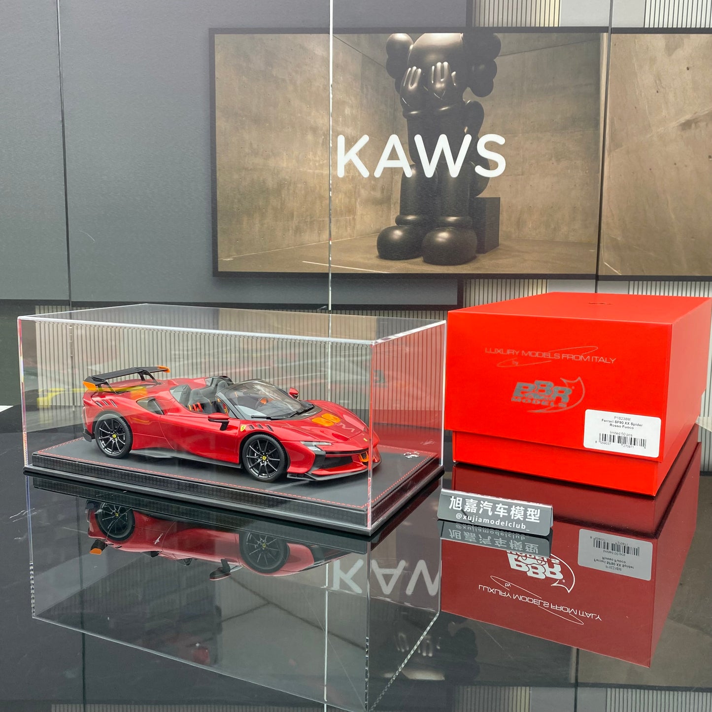 BBR 1/18 Ferrari SF90 XX Spider roadster simulation car model ornaments