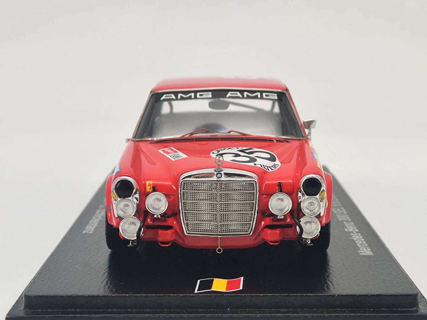 Spark 1/43 Mercedes-Benz 300SEL 6.8 1971 Spa 24 Hours Endurance Race Simulation Model Car