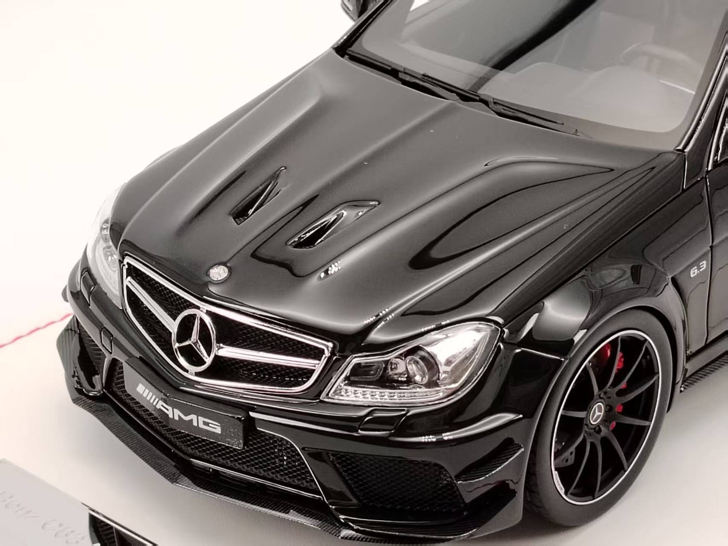 NA 1/18 Mercedes-Benz C63 AMG Black Series Black Resin Model Car
