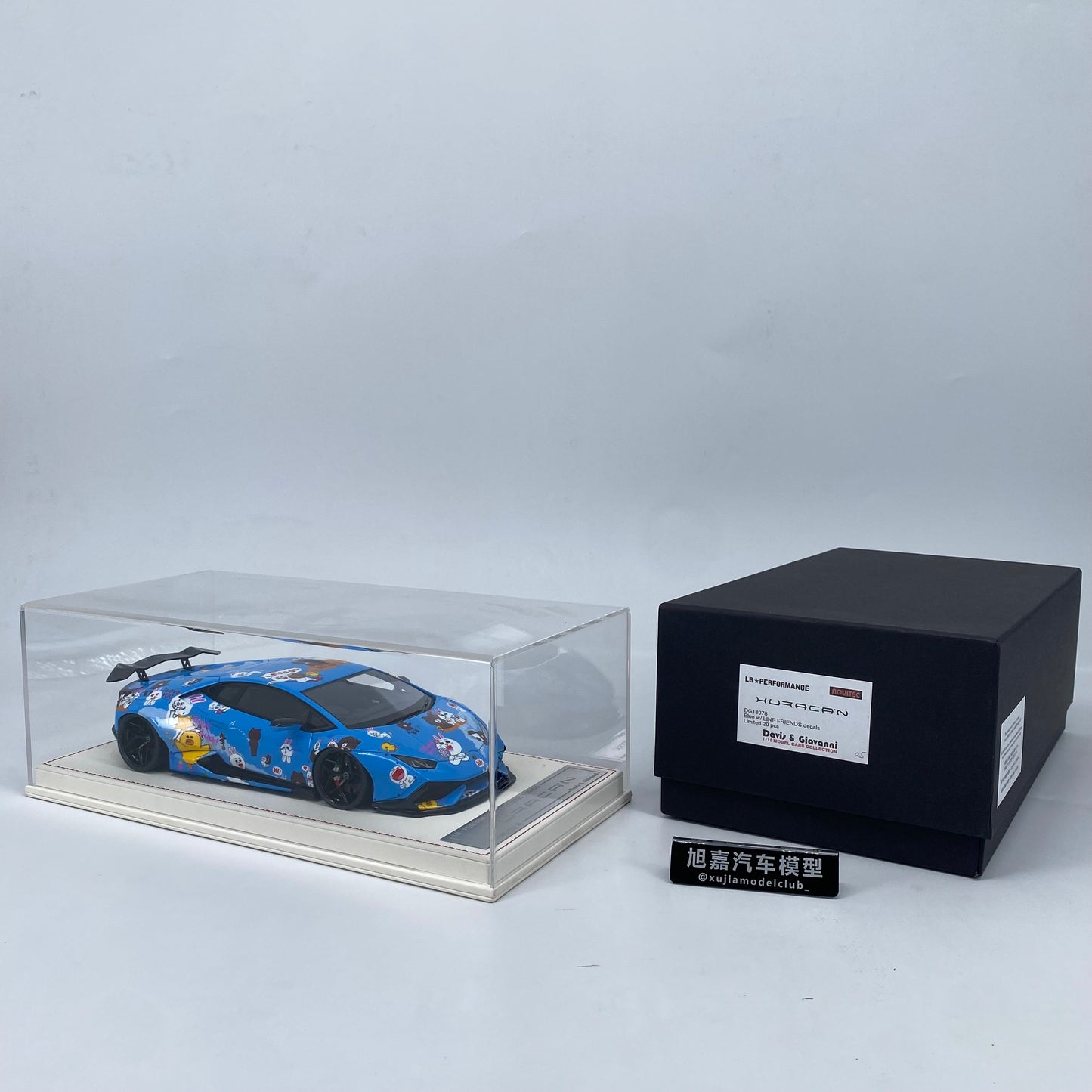 DG 1/18 Lamborghini HURACAN LB+NOVITEC LINE Limited Edition Car Model Collection