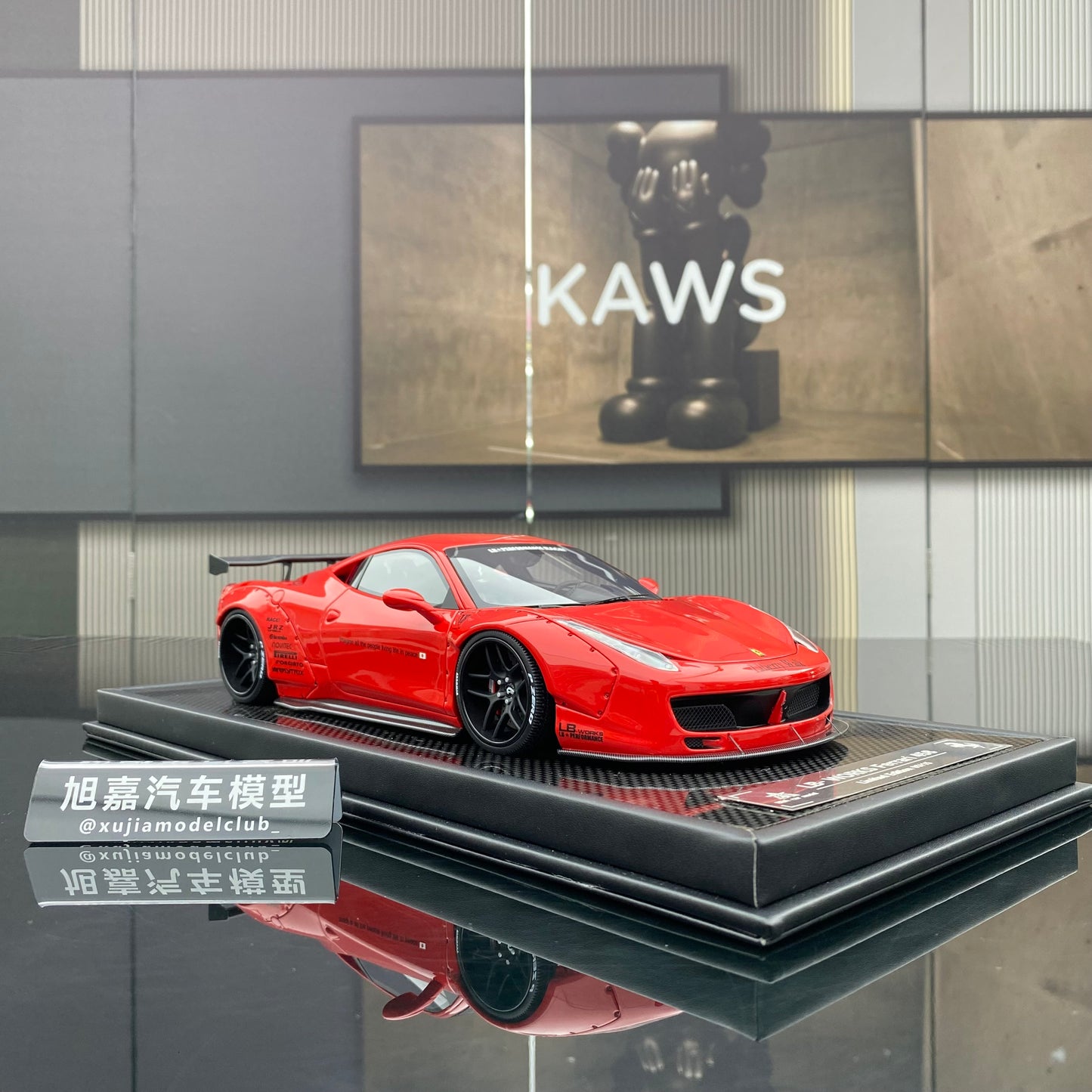 BBA CAR MODEL 1/18 Ferrari 458 GT simulation car model ornaments