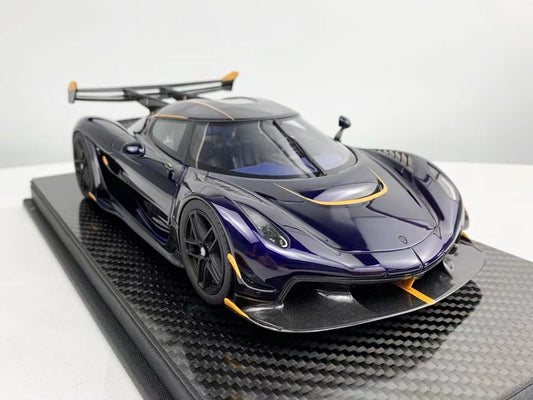 Pre-venta Frontiart 1/18 Koenigsegg Jesko Blueberry Candy FA Edición Limitada Simulación Modelo de Coche Adorno