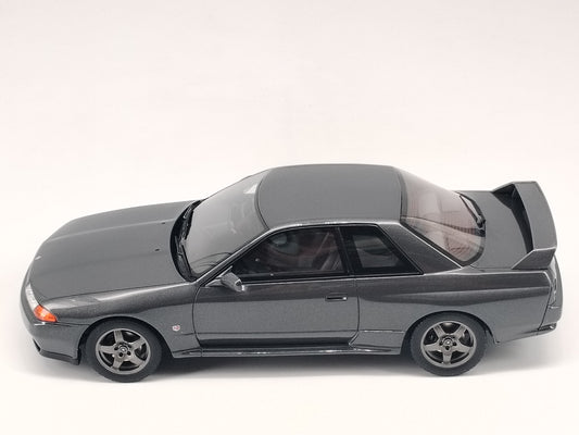 OTTO 1/18 Nissan Skyline GT-R BNR32 Grey Simulation Car Model Ornaments
